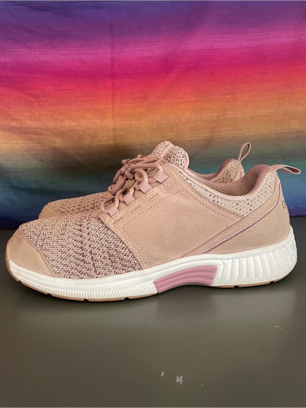 Orthofeet Francis Rose Mauve Orthopedic Walking Shoes 8.5 Wide
